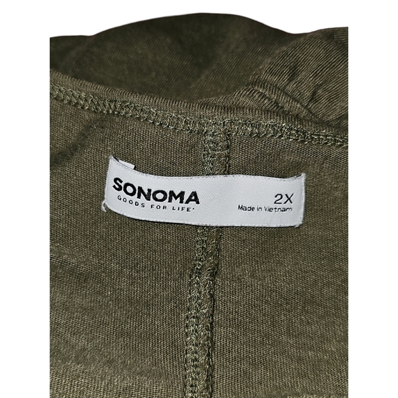 Sonoma Plus Size Goods For Life Button Front Utility Tank 2X - Picture 8 of 8